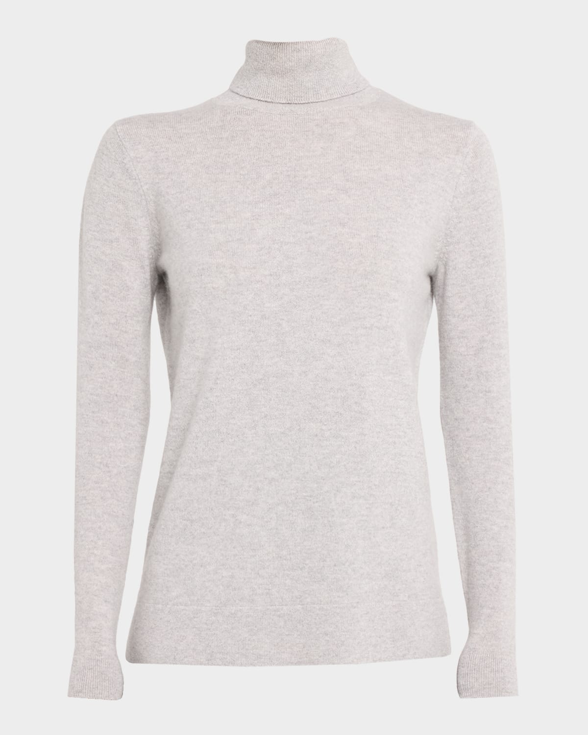 Neiman Marcus Cashmere Basic Turtleneck Top In Multi