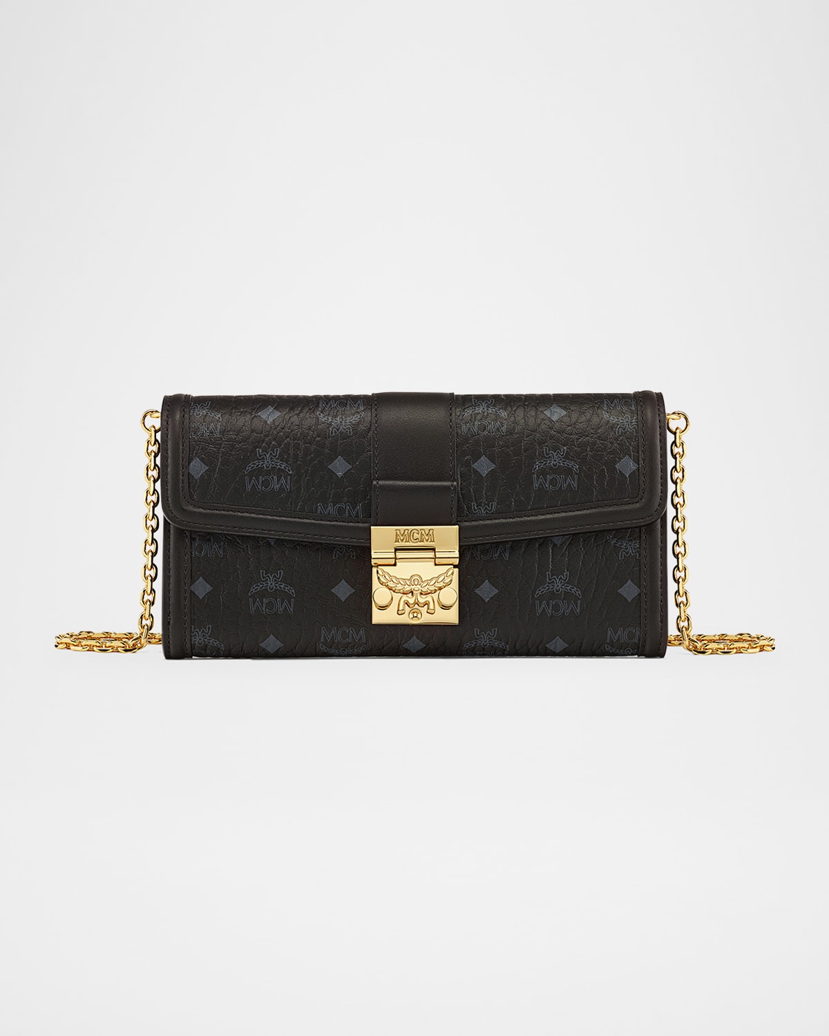 MCM Tracy Chain Wallet in Visetos - ShopStyle