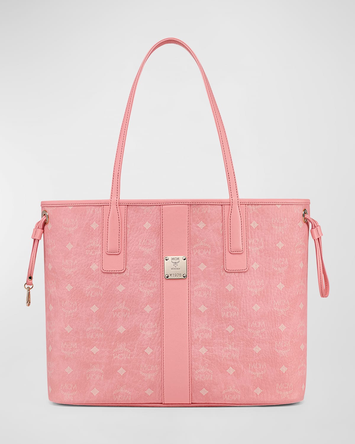 Mcm pink shopper tote outlet