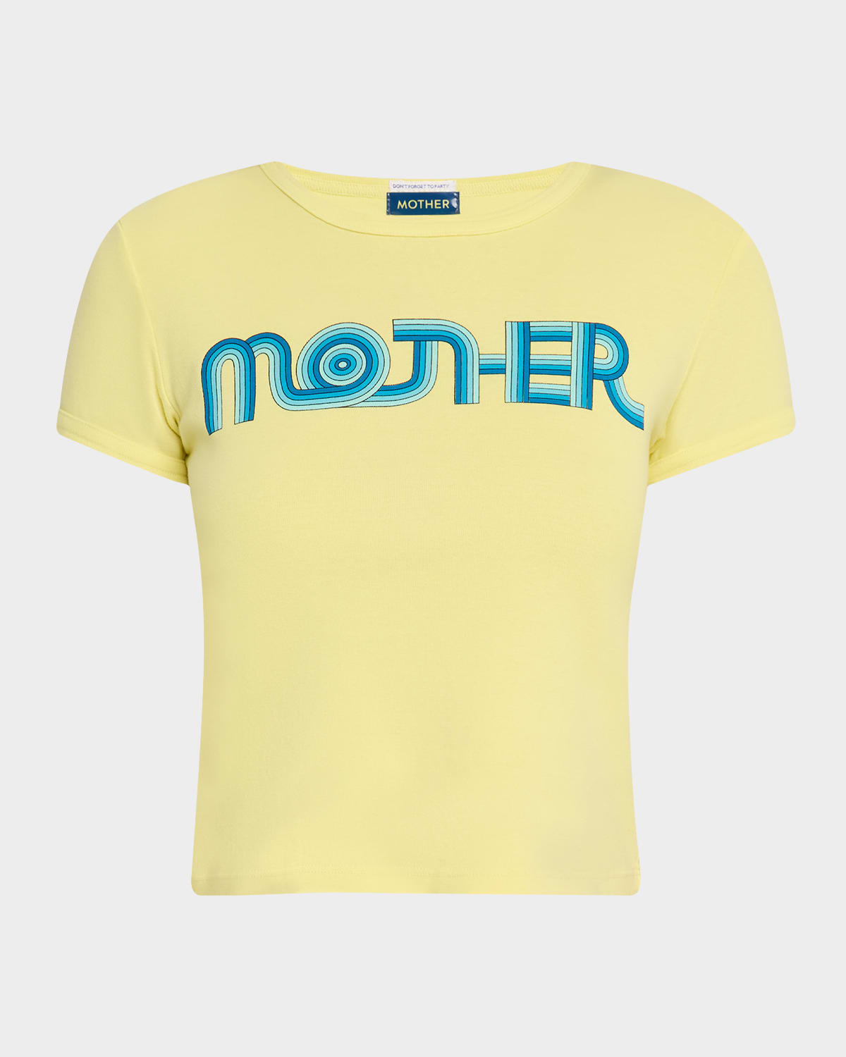 Shop Mother The Itty Bitty Ringer Cropped Tee In  Groove