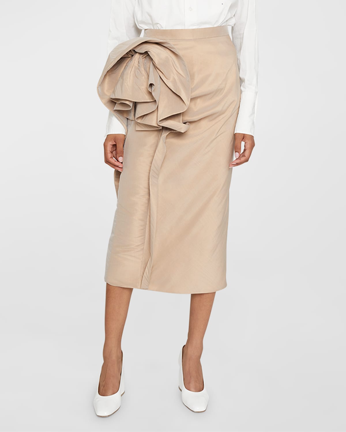 Rosette Midi Skirt