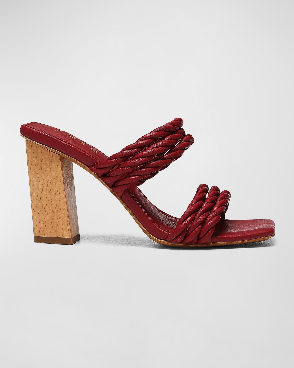 Giulianna Braided Leather Slide Sandals