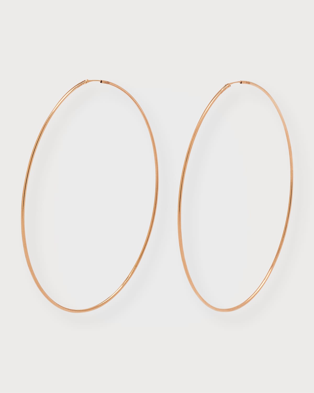 Ginette Ny Jumbo Circle Rose Gold Hoop Earrings