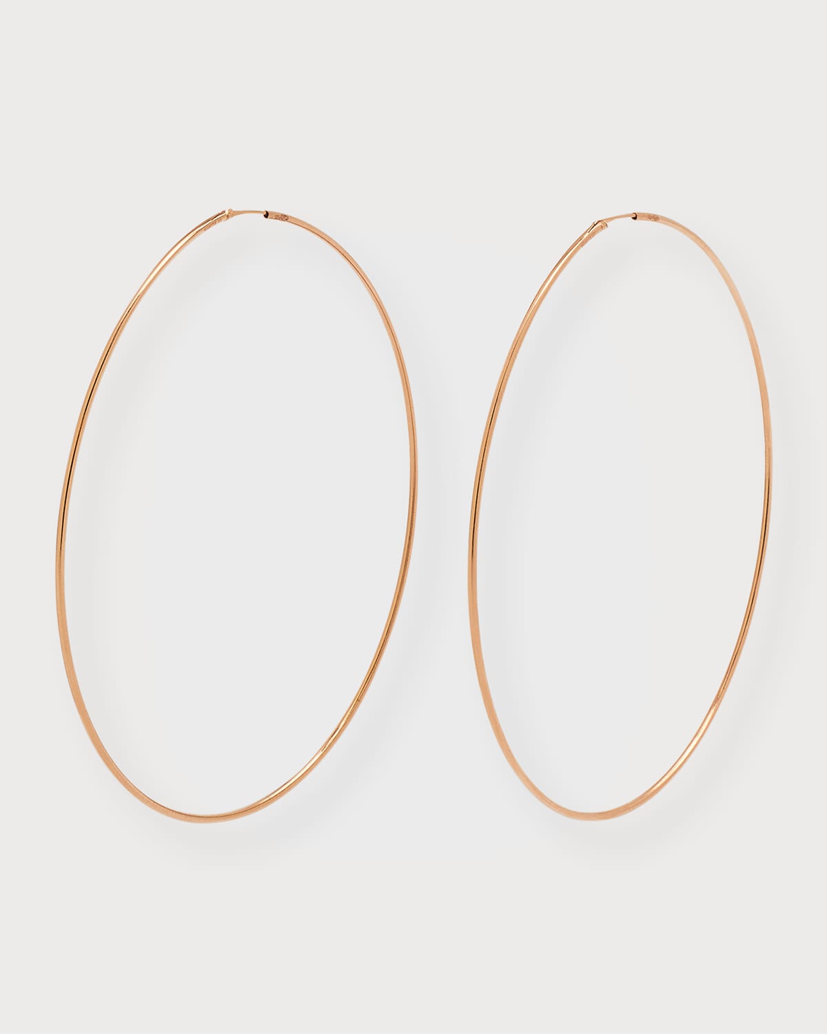 GINETTE NY Jumbo Circle Rose Gold Hoop Earrings