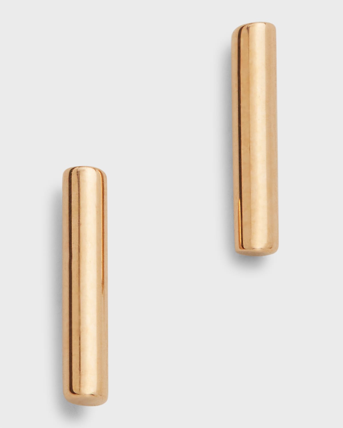 Ginette Ny Rose Gold Strip Stud Earrings