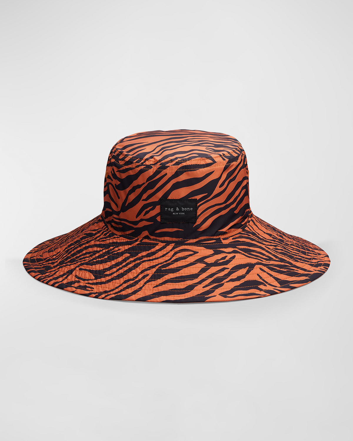 Rag & Bone Addison Cruise Hat In Orange Tiger