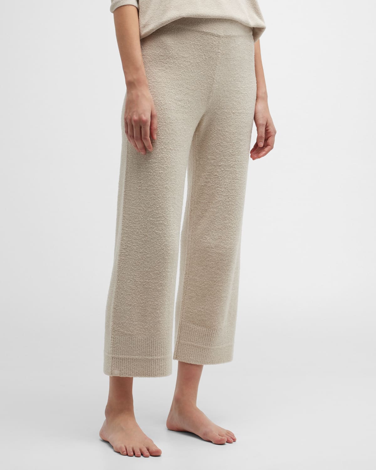 Barefoot Dreams Straight-leg Culotte Pants In Bisque