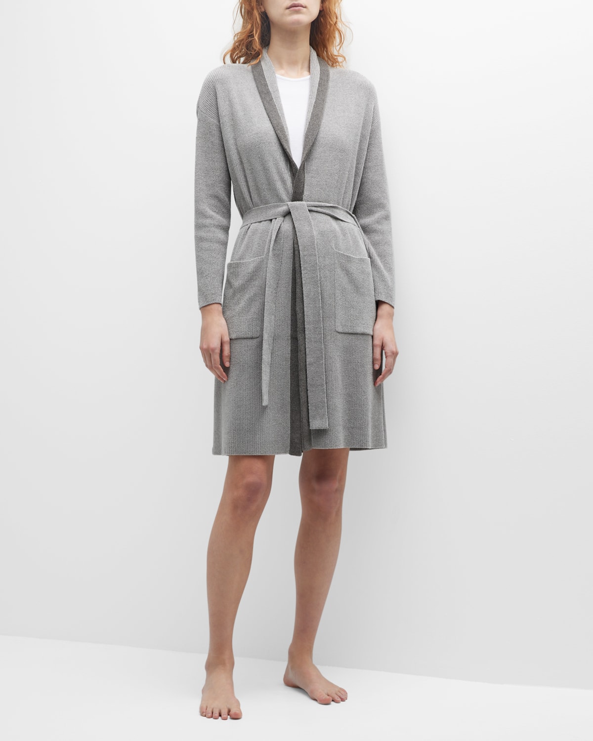 Tipped Ribbed Robe