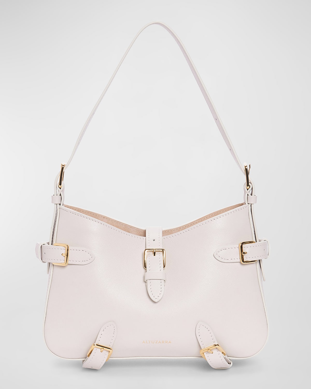 Play Small Buckle Leather Shoulder Bag