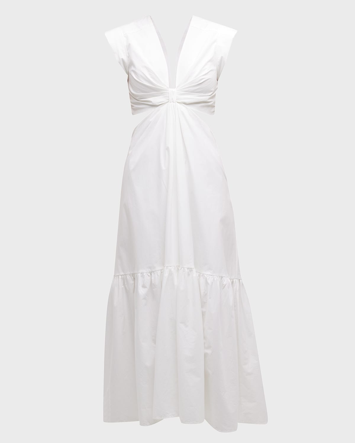 A.L.C. Alexandria Gathered Cut-Out Midi Dress | Smart Closet