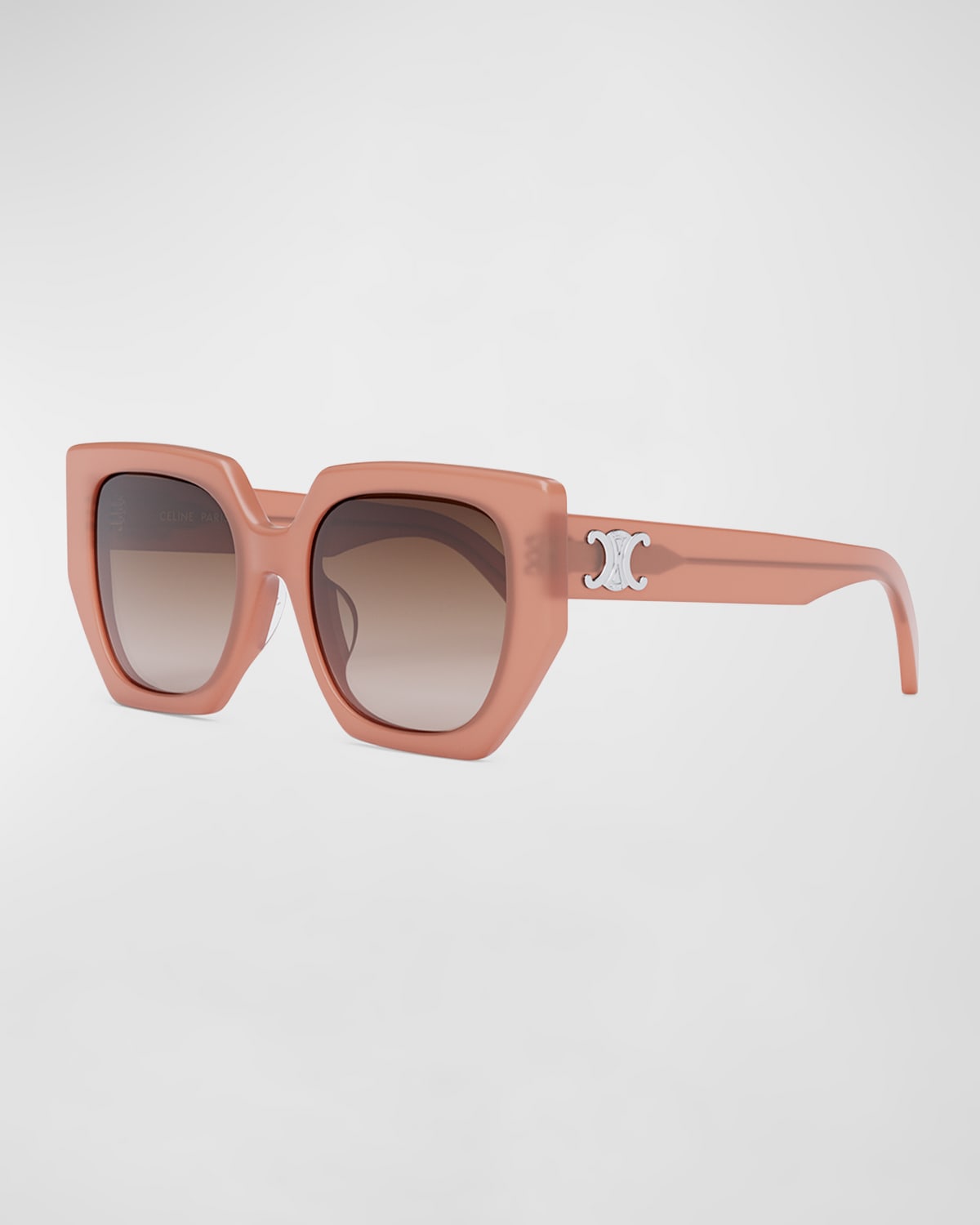 CELINE TRIOMPHE LOGO ACETATE BUTTERFLY SUNGLASSES