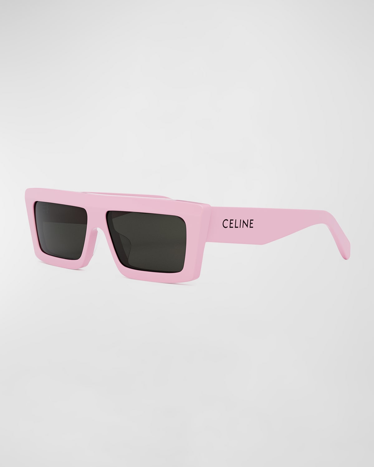 Flat-Top Acetate Rectangle Sunglasses