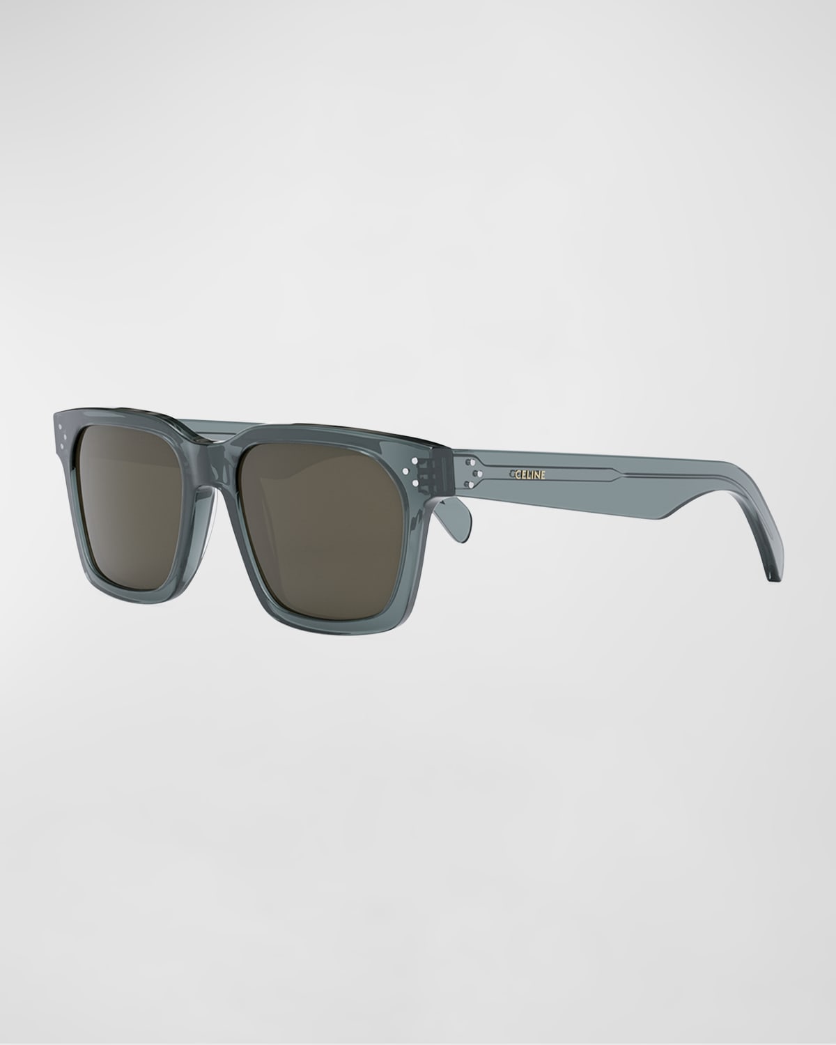 Celine Cl 40232 I 93j Square Sunglasses In Shiny Light Blue