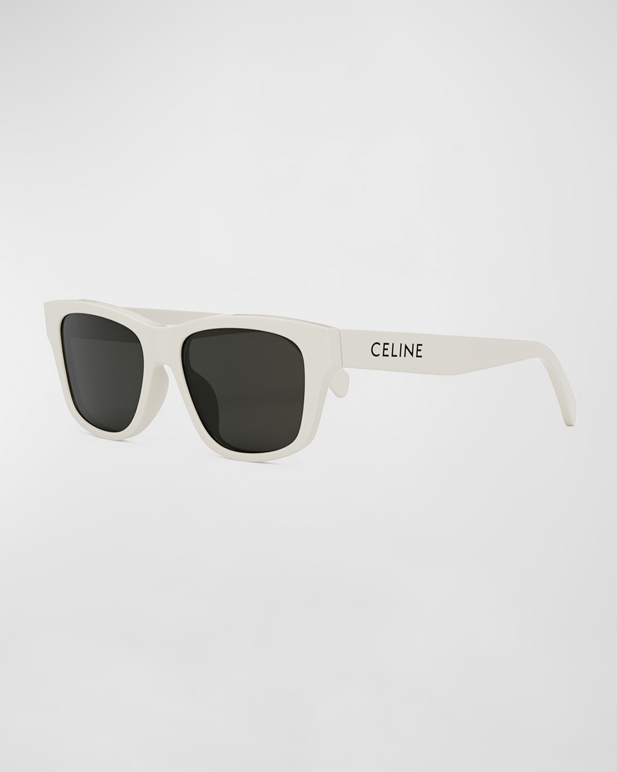 Celine Monochroms 55mm Square Sunglasses In Ivory Smoke