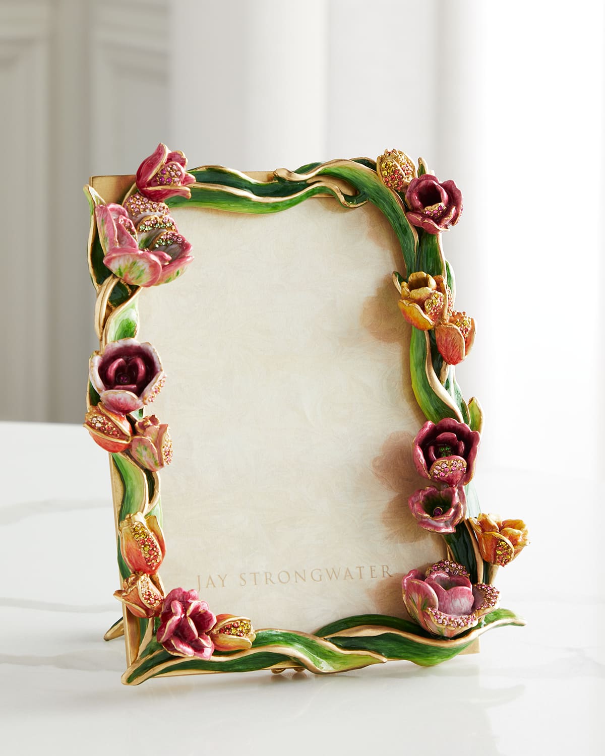 Shop Jay Strongwater Tulip Picture Frame, 5" X 7"
