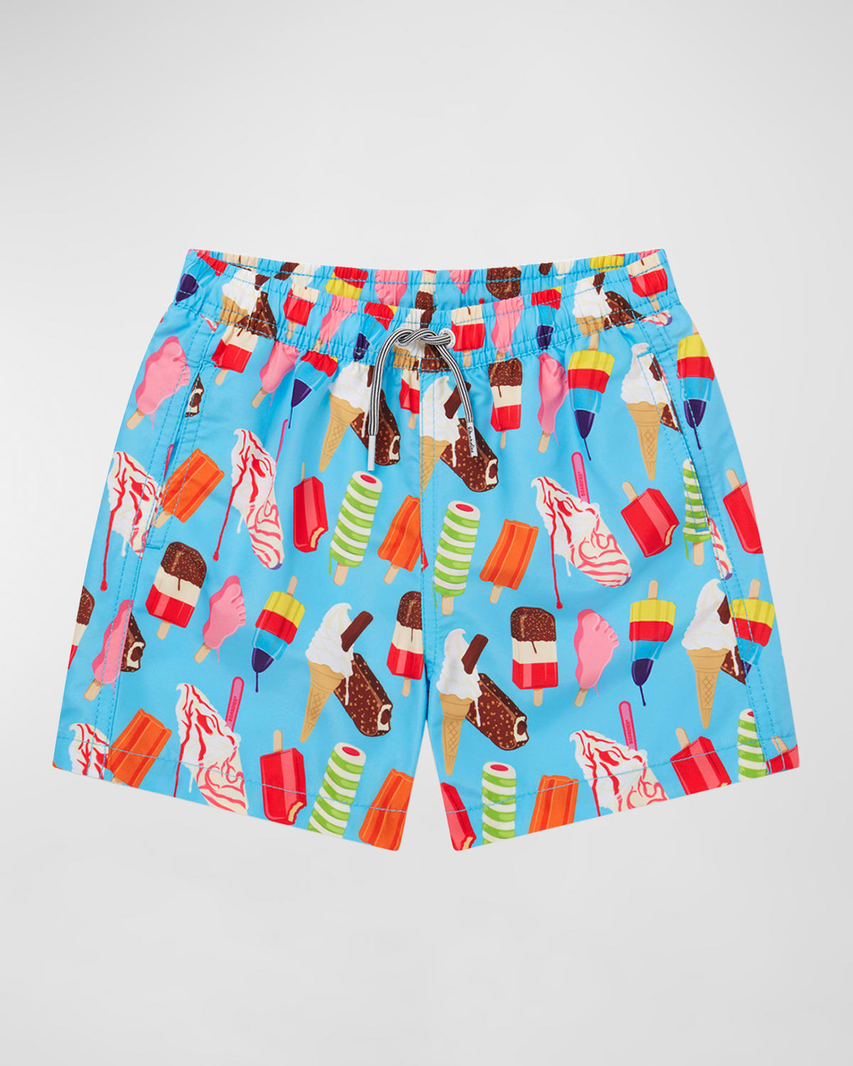 Boy's Ice Cream-Print Swim Shorts 1-12