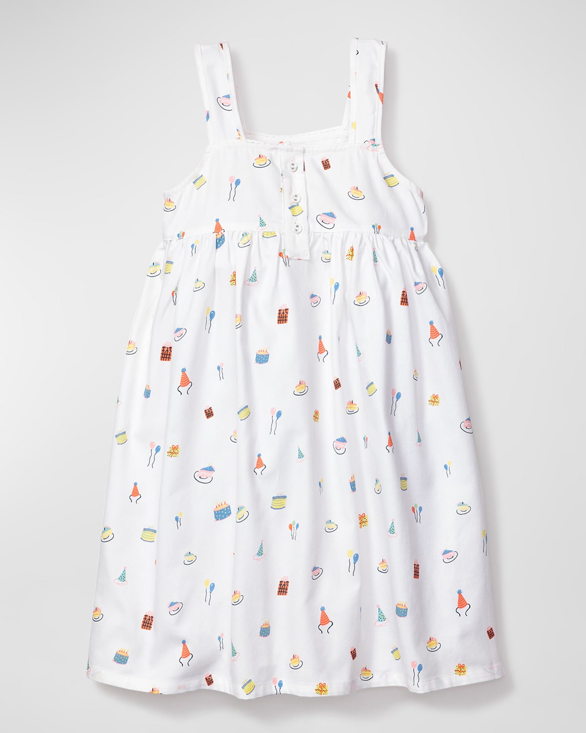 Petite Plume Girl's High Tea Nightgown In White