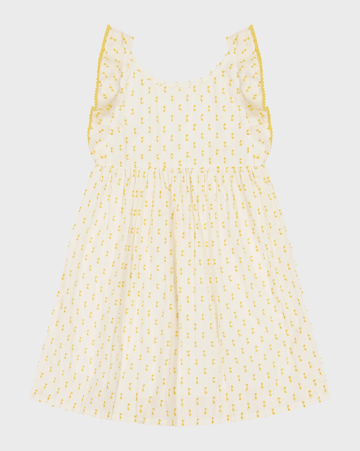 Girl's Daphnie Swiss Dot A-Line Dress, Size 2-10