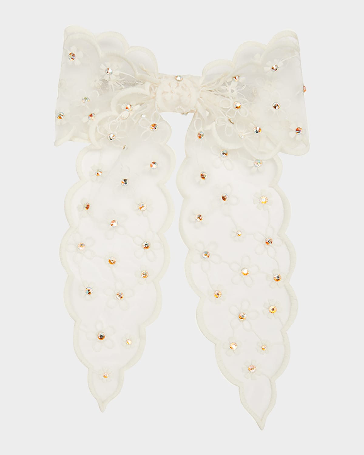 Floral Bow Barrette