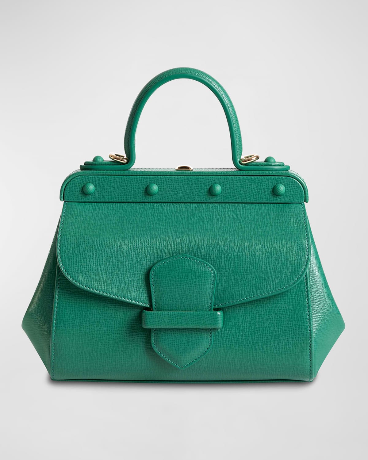 Franzi Margherita Small Leather Top-handle Bag In  Green