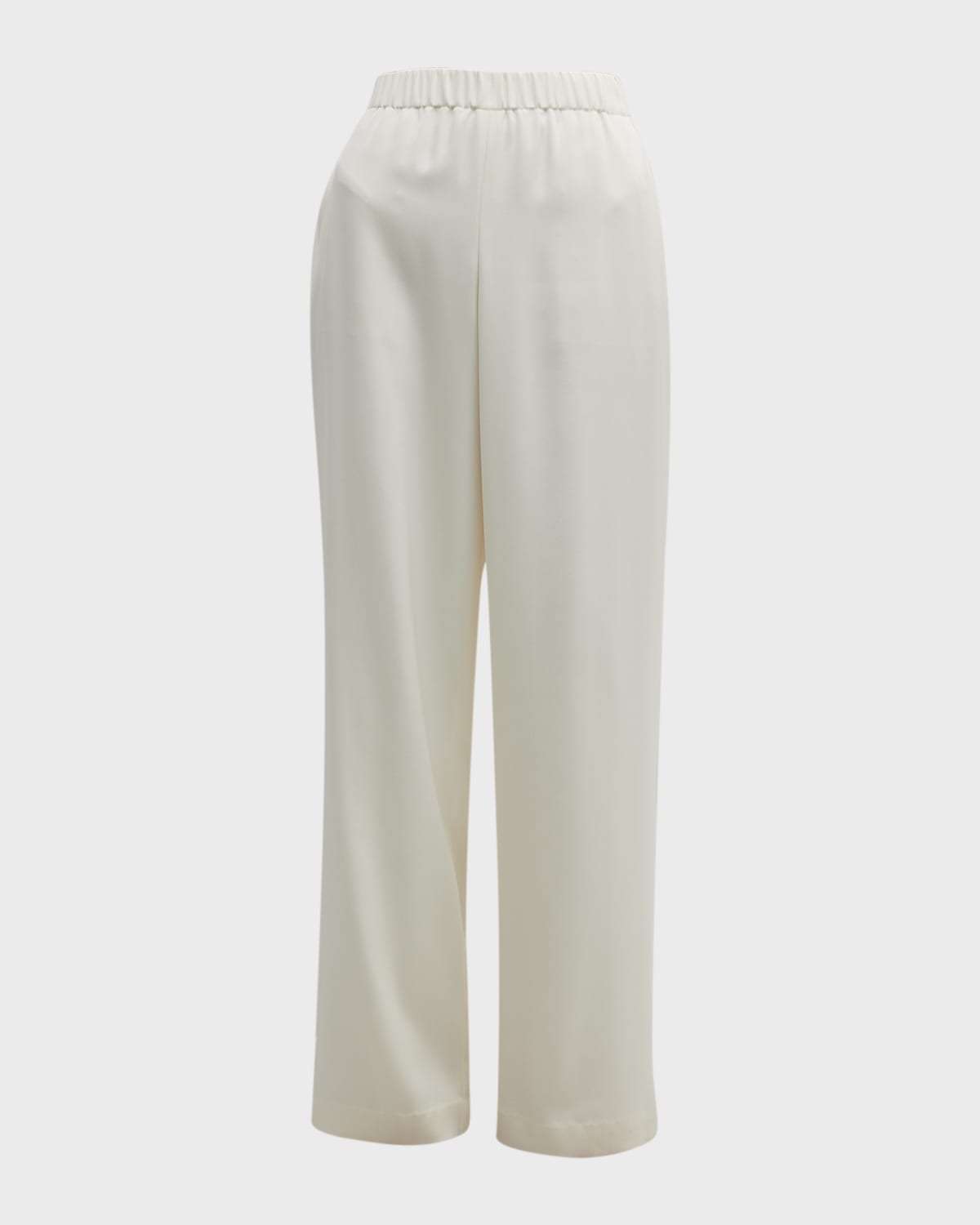 Perry Wide-Leg Stretch Silk Pants