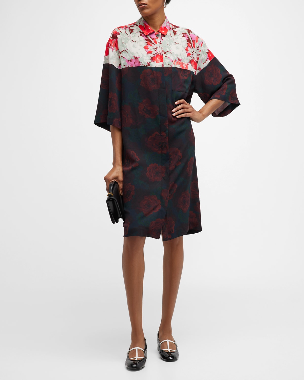 dries-van-noten-dorali-contrast-print-shirtdress-in-dessin-a-modesens
