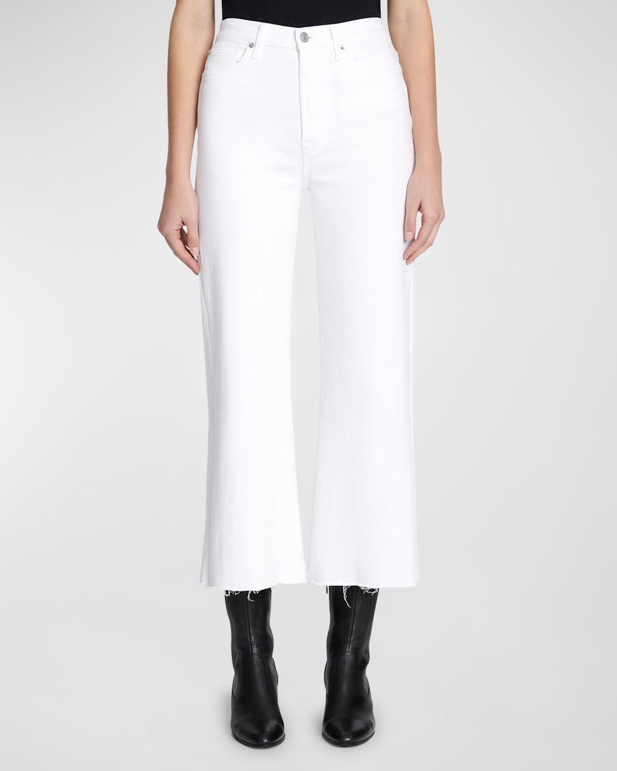 Shop 7 For All Mankind Ultra High Rise Cropped Jo Jeans In Soleil
