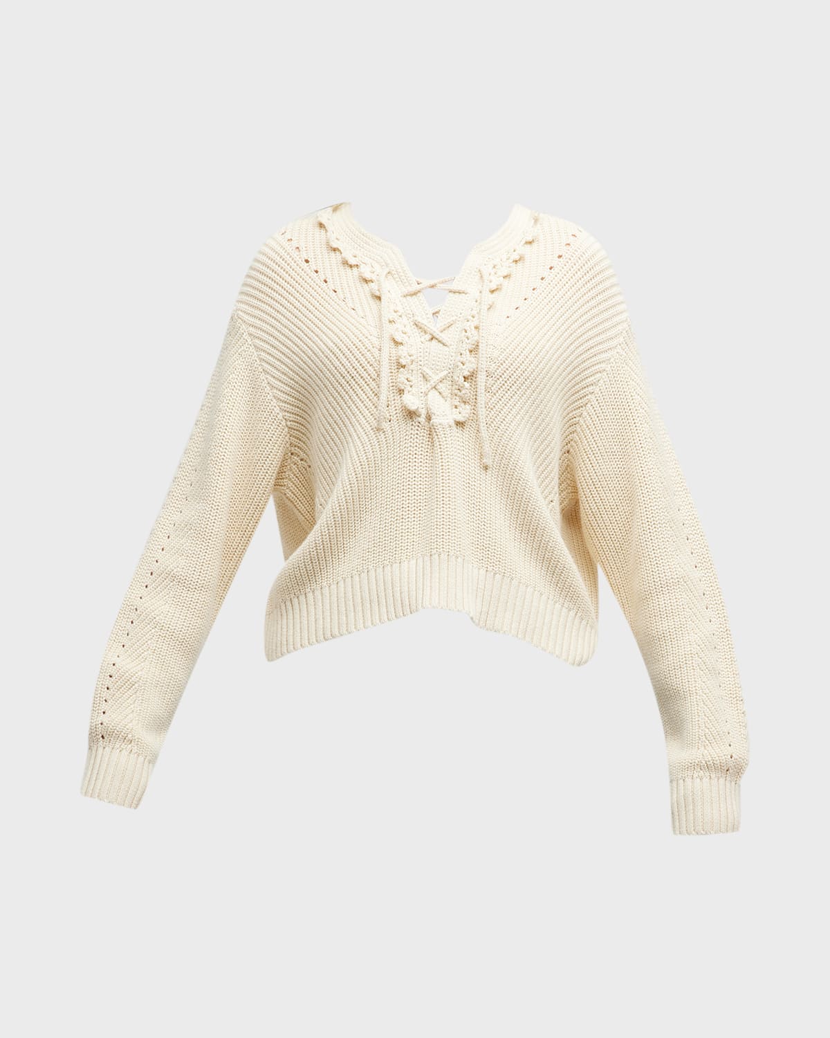 Arif Lace-Up Sweater