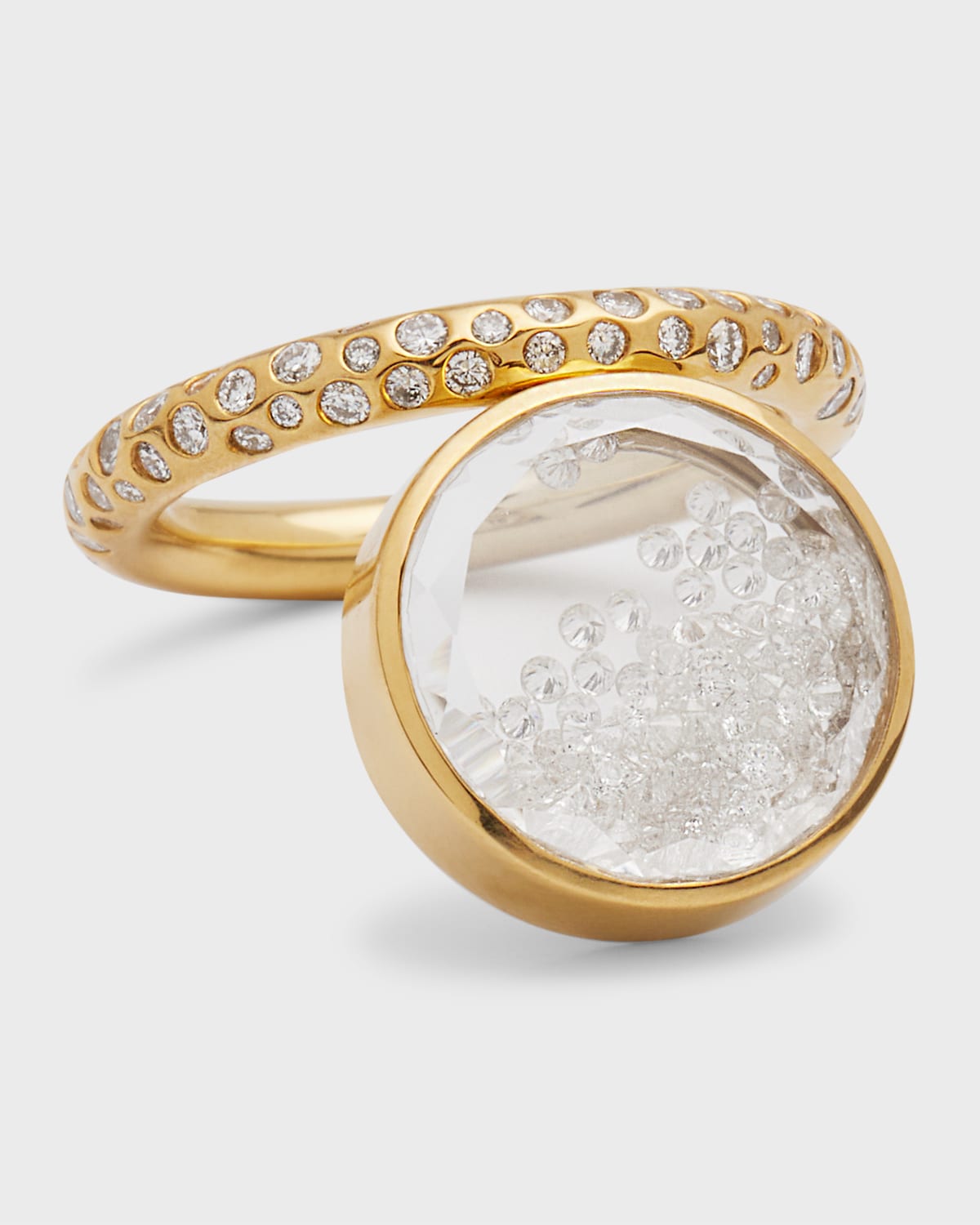 Moritz Glik Bambole Diamond Kaleidoscope Shaker Ring In Gold