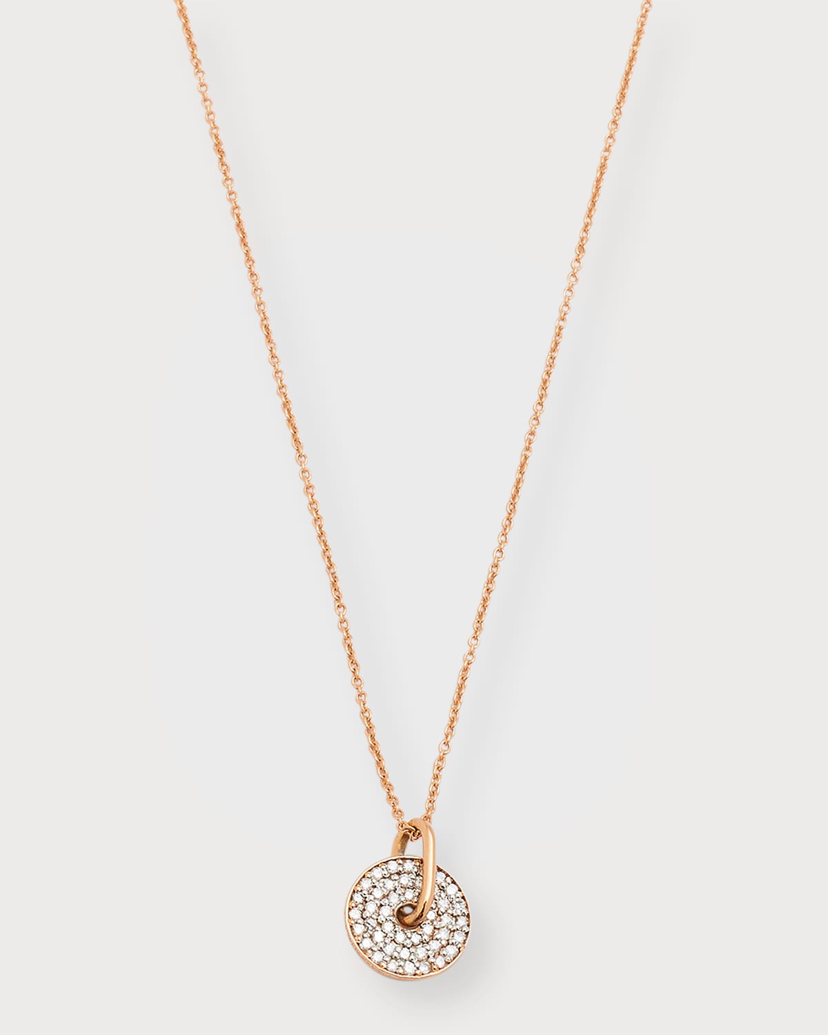 Ginette Ny Mini Diamond Donut On Chain Necklace In Gold