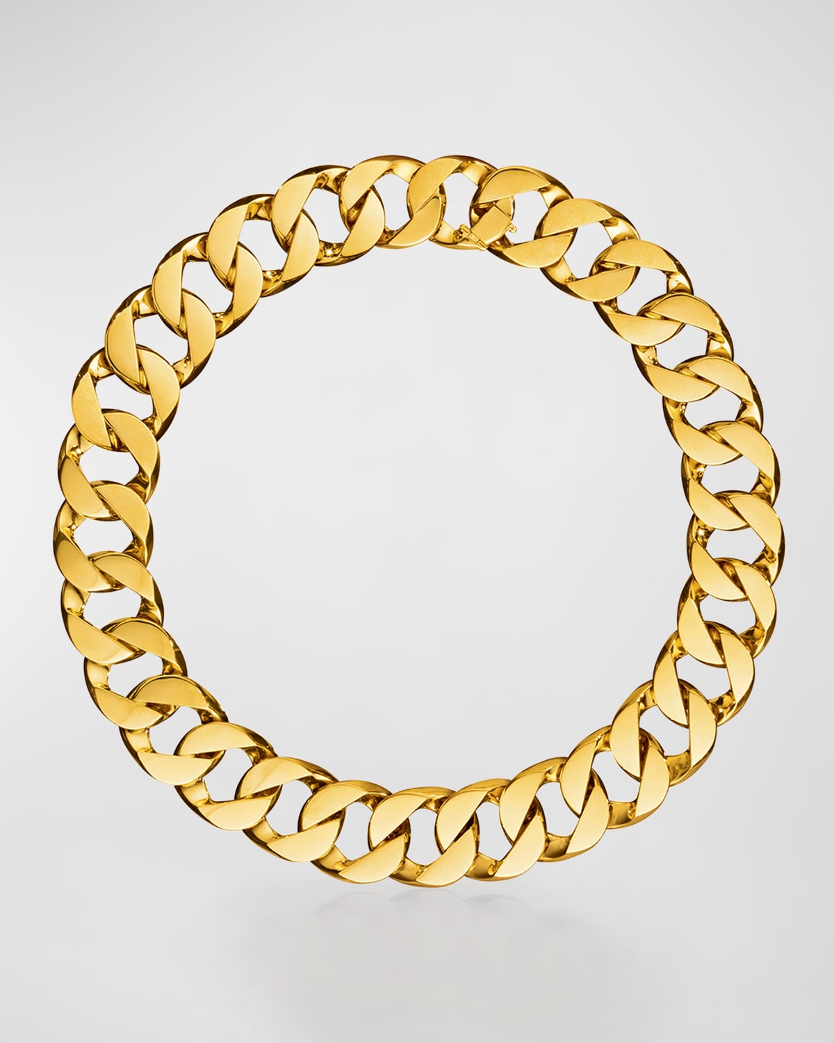 Shop Verdura 18k Yellow Gold Medium Curb Link Necklace