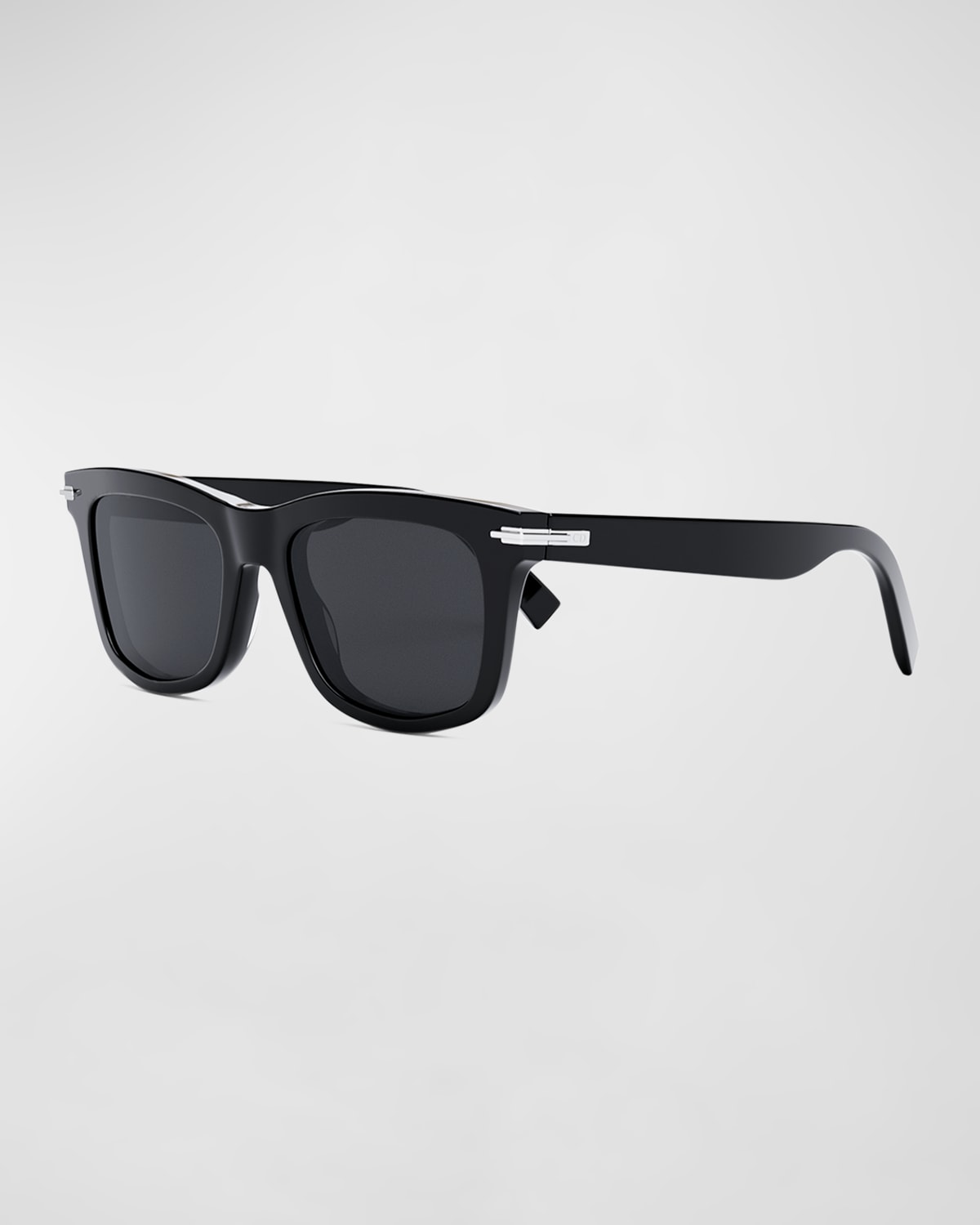 Shop Dior Blacksuit S11i Sunglasses In Shiny Black Smoke