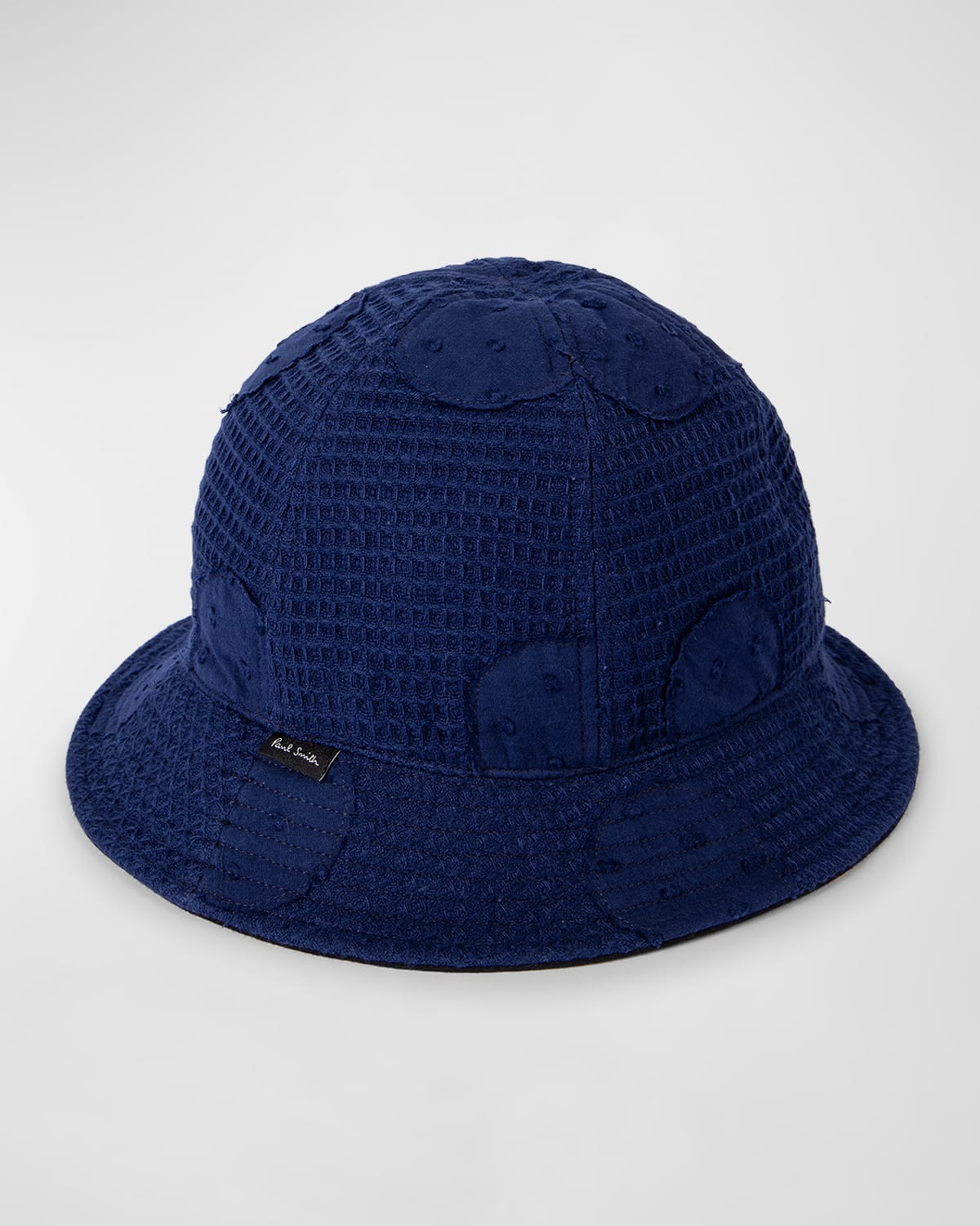 Men's Tonal Polka Dot Waffle Knit Bucket Hat