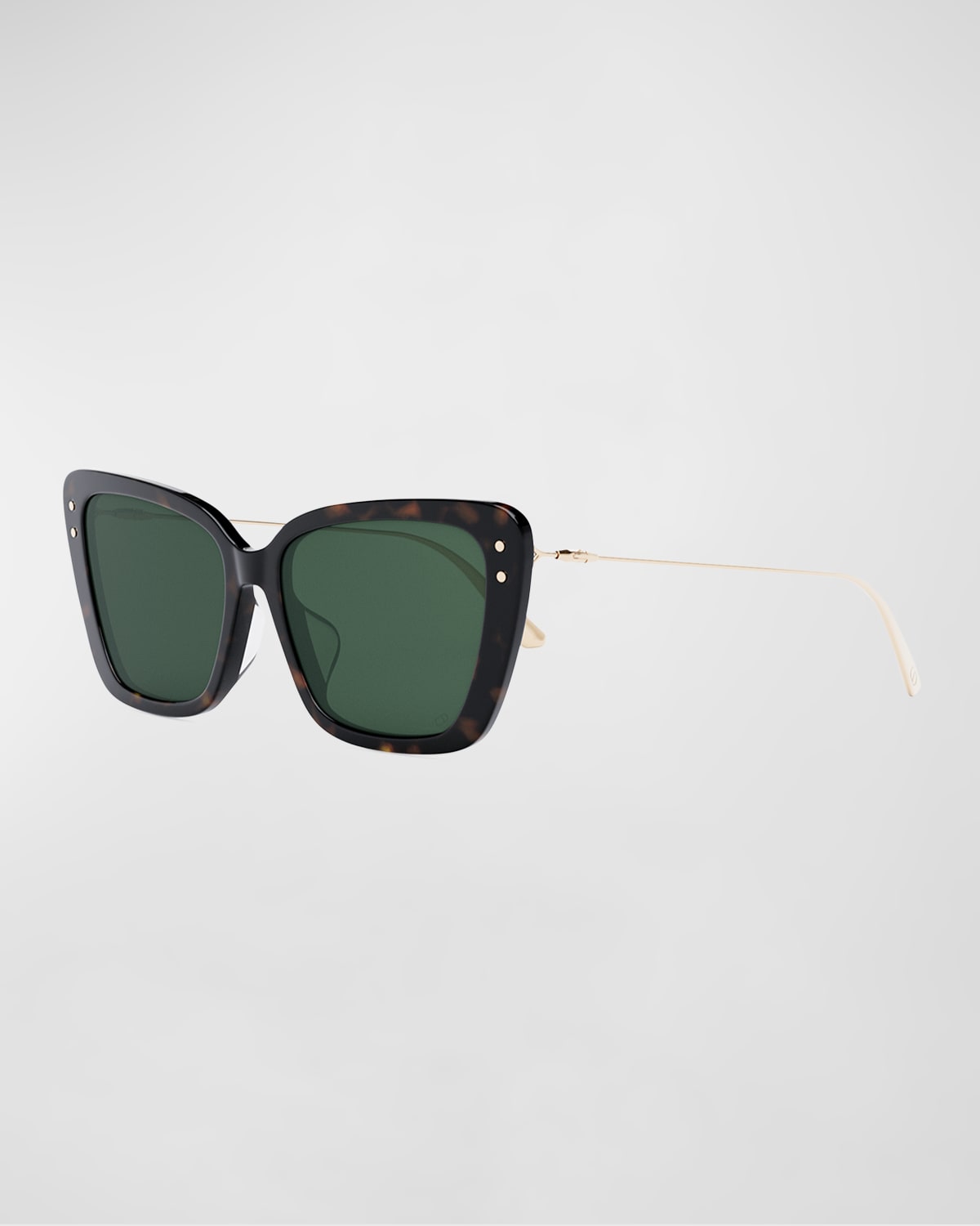Dior Miss B5f 56mm Butterfly Sunglasses In Dark Havana Green