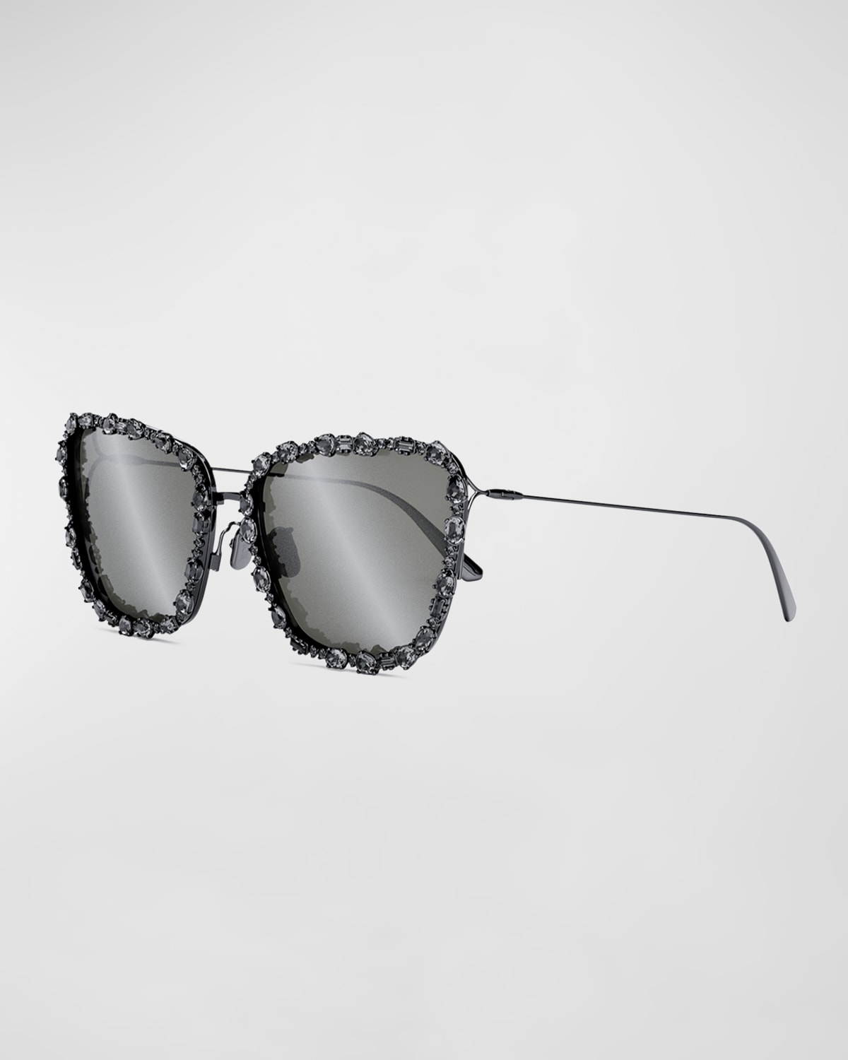 Dior MissDior B2U Crystal-Embellished Metal Butterfly Sunglasses