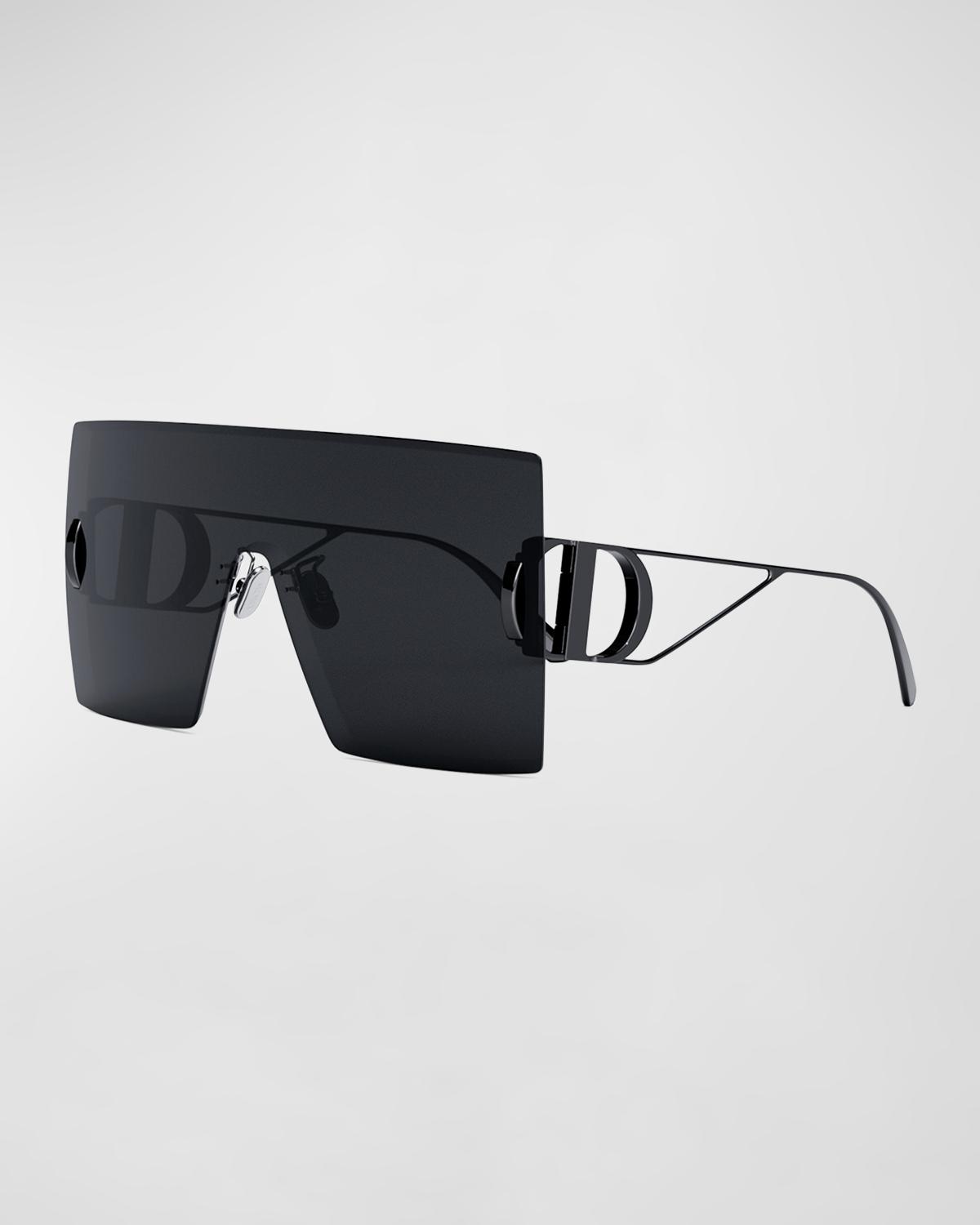 Dior Black Rimless Shield Sunglasses. 30 Montaigne. Christian Dior DIOR EYEWEAR 30Montaigne M1U D-Frame silver-tone sunglasses  main image 2