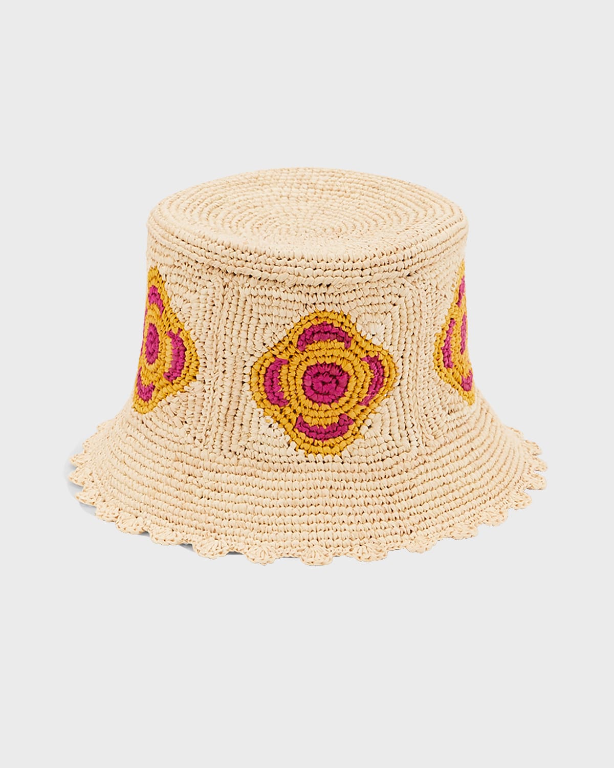D'estree Bob Embroidered Bucket Hat In Fuchsia