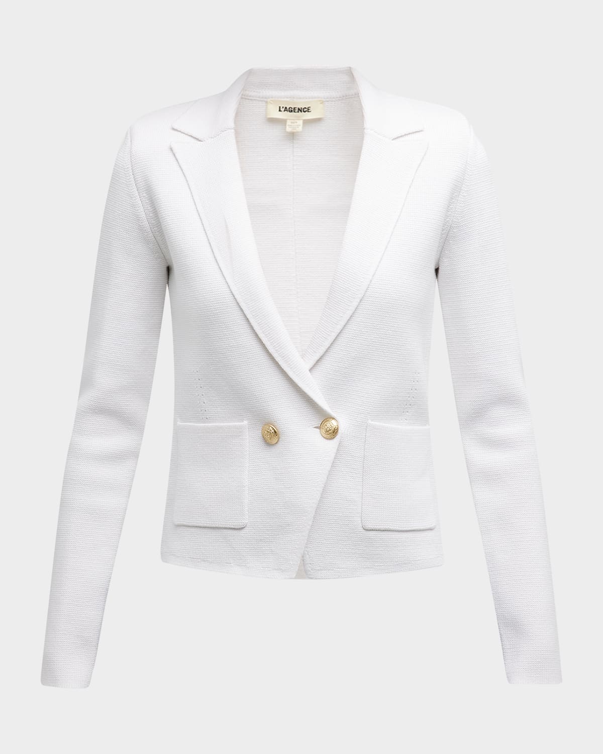 Shop L Agence Sofia Knit Blazer In Ginger Snap