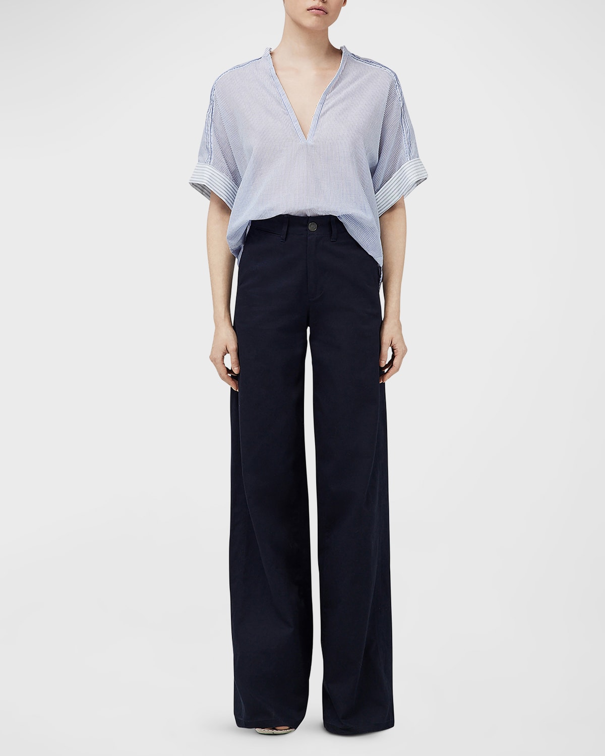 Rag & Bone Sofie Wide-leg Chino Pants In Sal