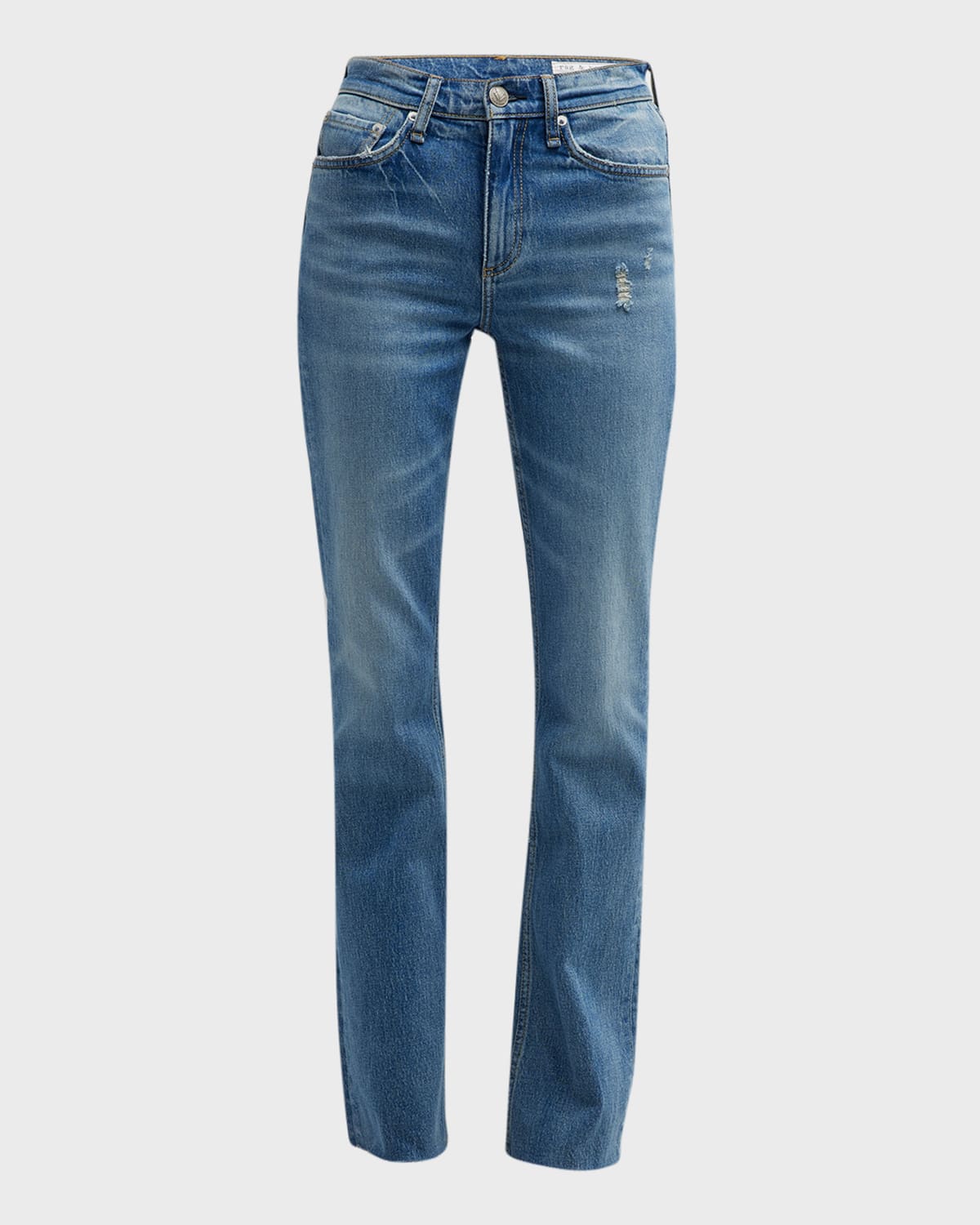 Rag & Bone Peyton High Rise Comfort Straight Jeans In Monterosso In Monterosso