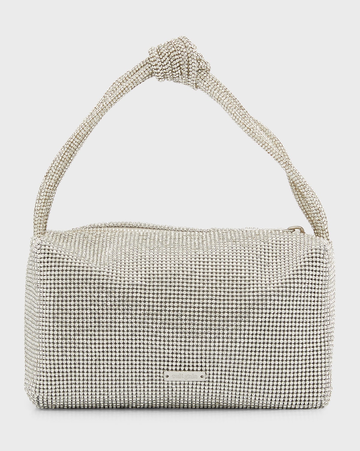 Cult Gaia Sienna Mini Embellished Top-handle Bag In Clear