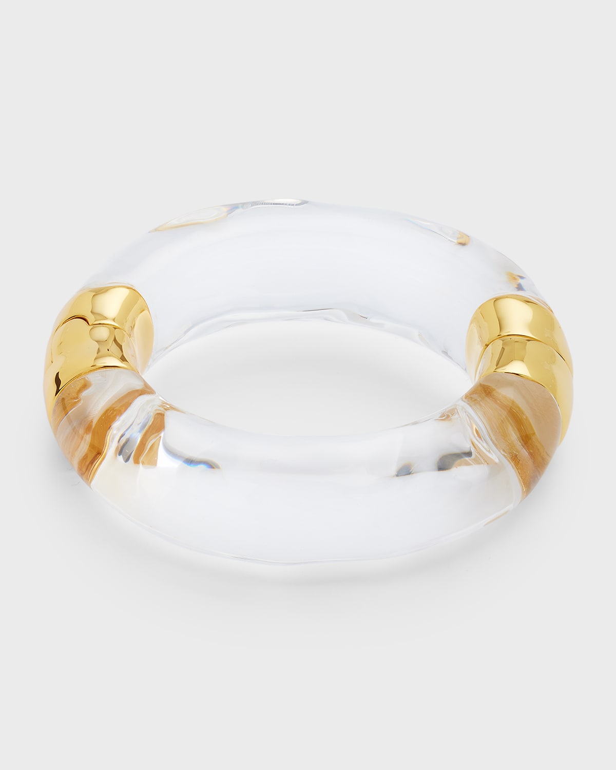 Alexis Bittar Large Molten Bangle Bracelet in Gold