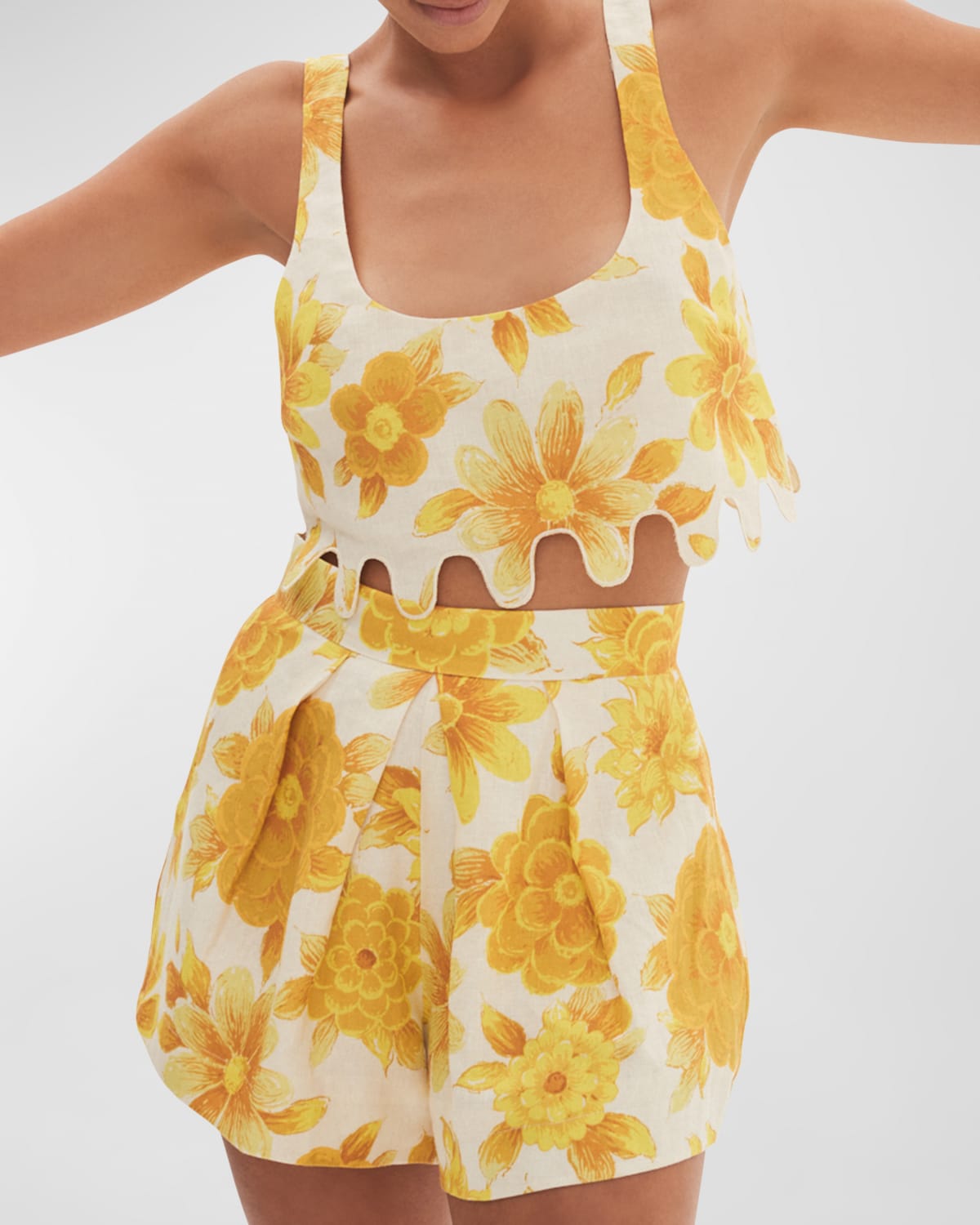 Alemais Sonny Shorts In Lemon