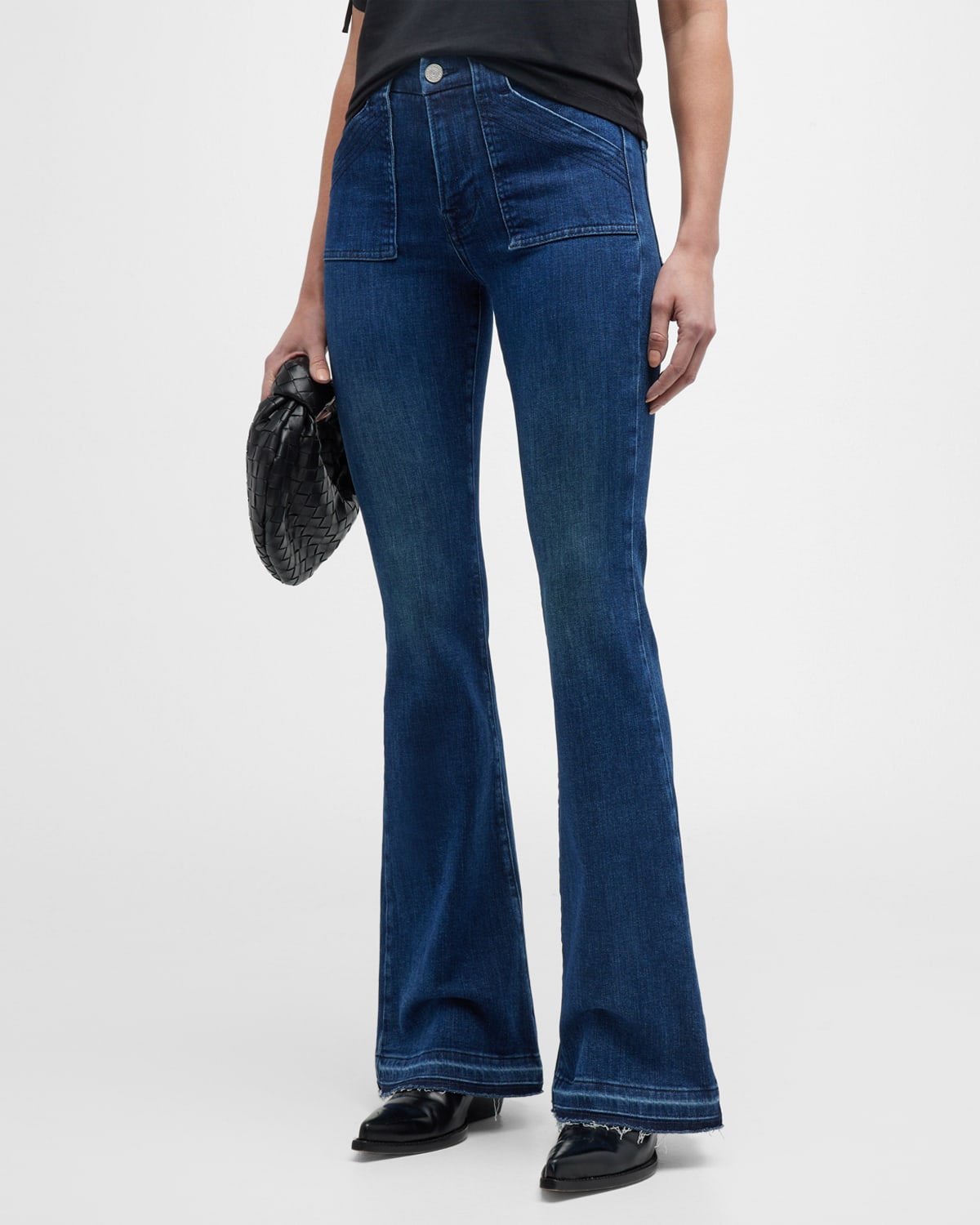 Frame Le High Rise Flare Jeans In Aurora In Aurora
