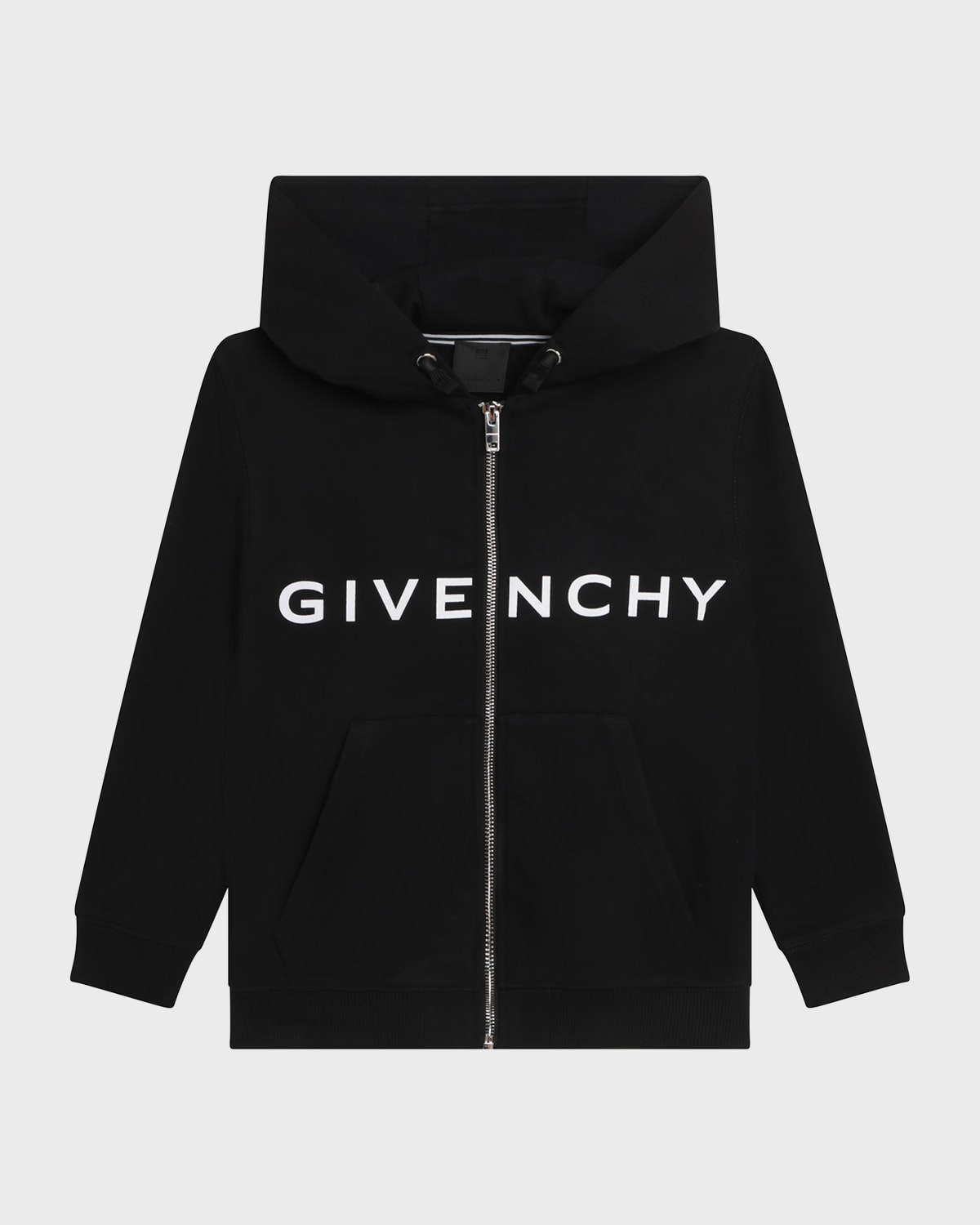 Givenchy Kids' Girl's Logo 4g Fleece Hoodie In Black