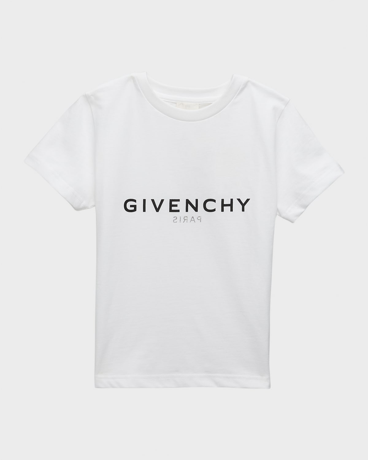 Givenchy Kids' Boy's Reversed Logo-print T-shirt In 10p White
