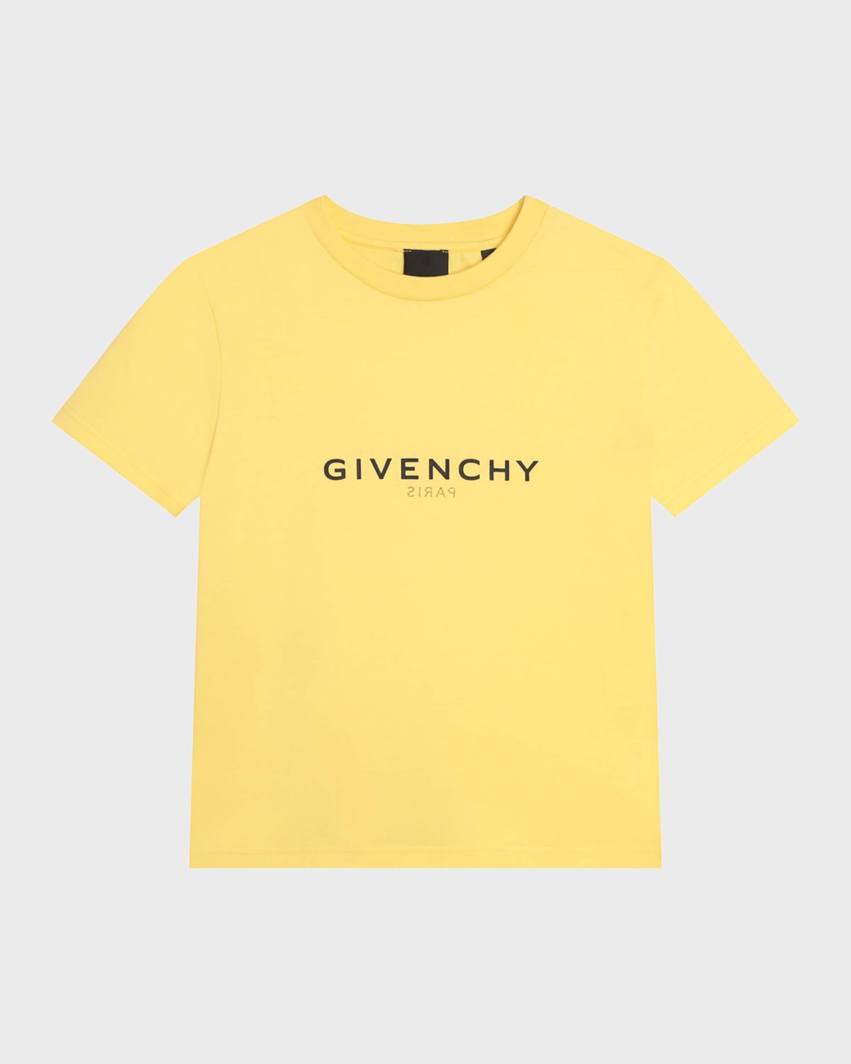 Givenchy Kids' Boy's Reversed Logo-print T-shirt In 571 Yellow Corn
