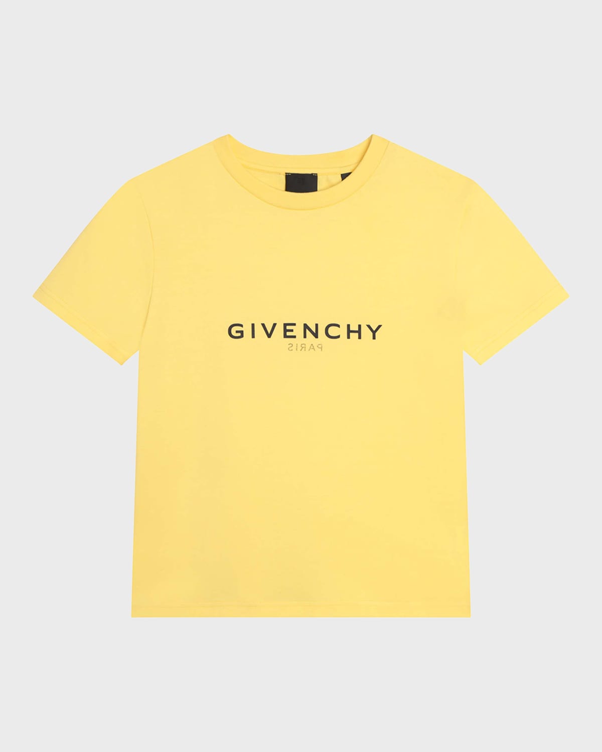 Givenchy Kids' Boy's Logo-print/reversed Logo-print T-shirt In 572 Yellow Corn