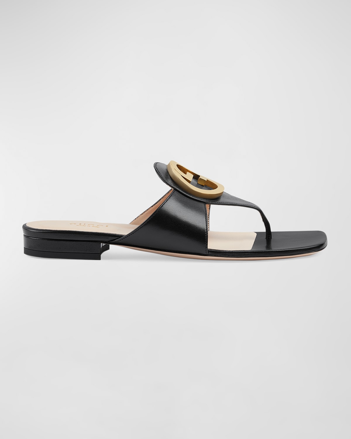 Gucci flat marmont leather thong shop