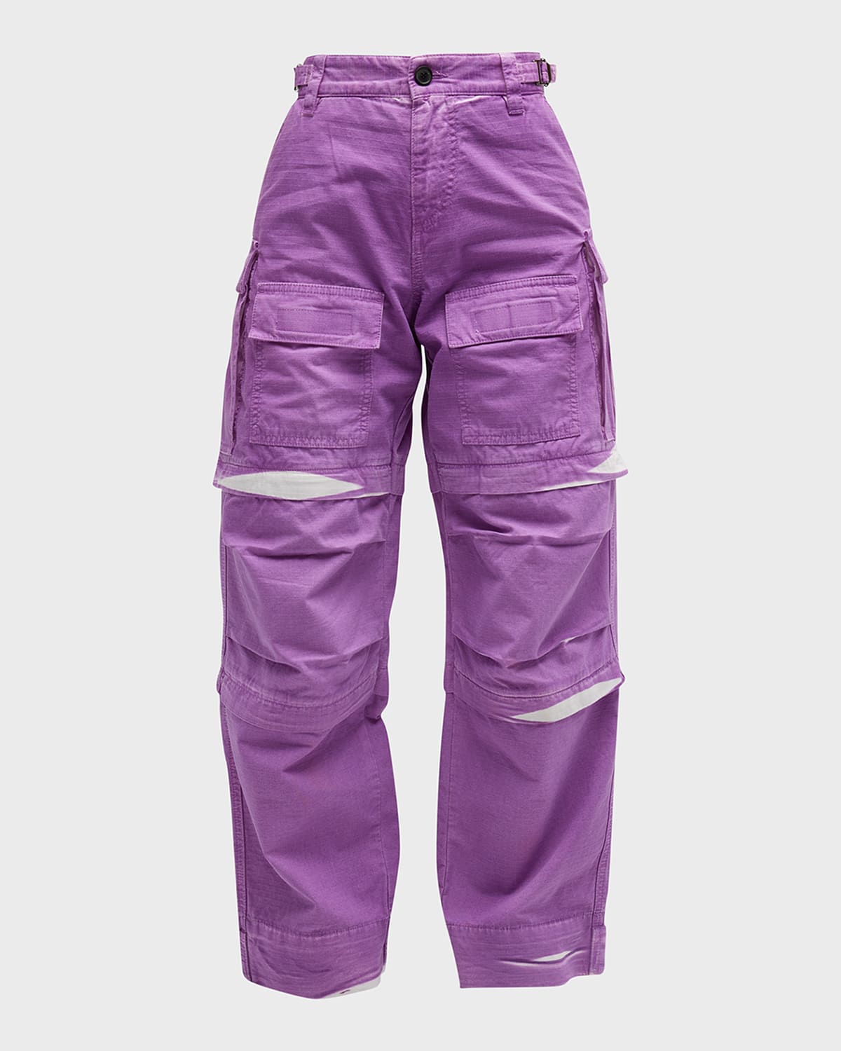 Shop Darkpark Julia Ripstop Cargo Pants In Acid Purple